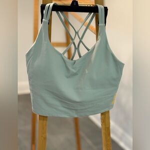 FULLAFIT Tennis Athletic Crop Top - Mint, Size M
